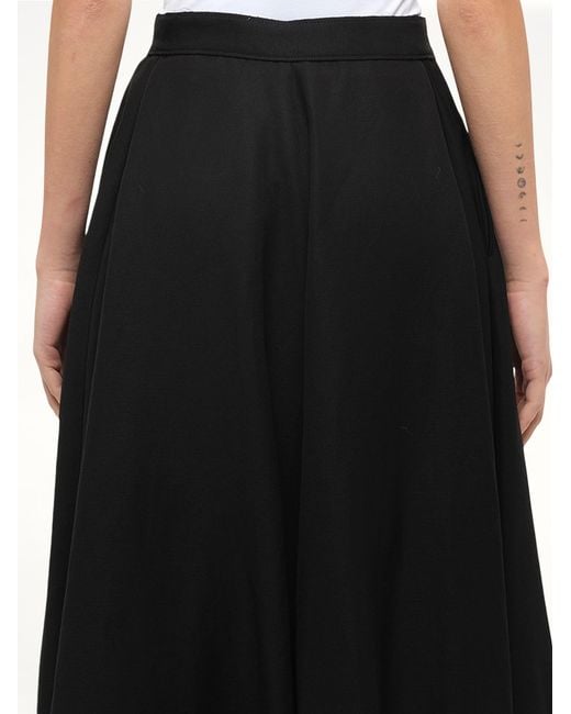 Loewe Black Button Skirt