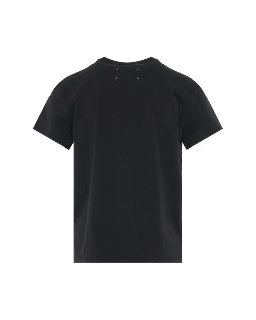 Maison Margiela Black Numeric Logo T-Shirt, , 100% Cotton, Size: Large for men