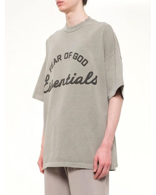 Fear Of God Gray Training 90's Short Sleeve T-Shirt for men