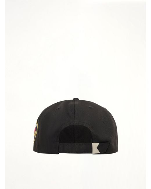 Rhude Black Racing Crest Hat for men