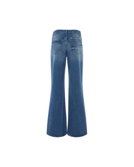 Givenchy Blue Wide Leg Jeans, , 100% Cotton