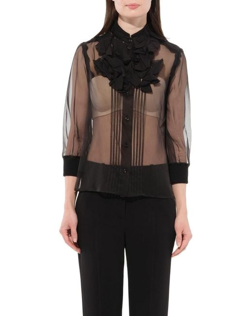 Givenchy Black Podium Blouse