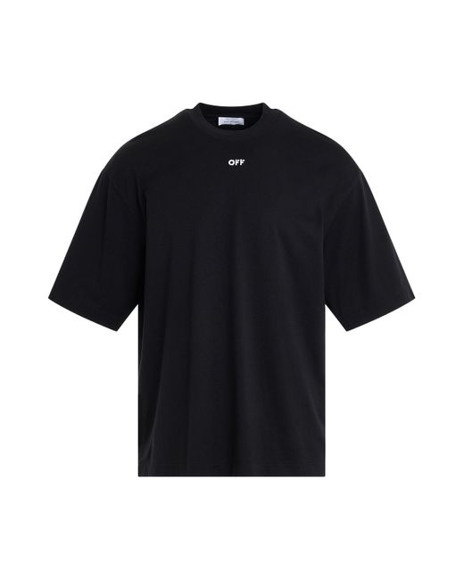 Off-White c/o Virgil Abloh Black Off- 'Arrow Embroidered Skate T-Shirt, Short Sleeves, /, 100% Cotton, Size: Small for men