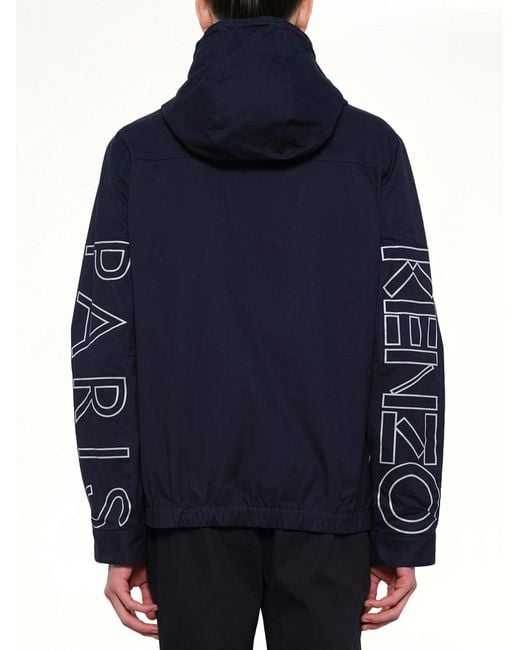 KENZO Blue Sport Parka for men