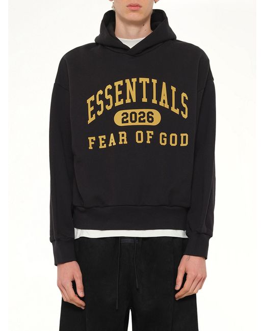 Fear Of God Black Classic Hoodie for men
