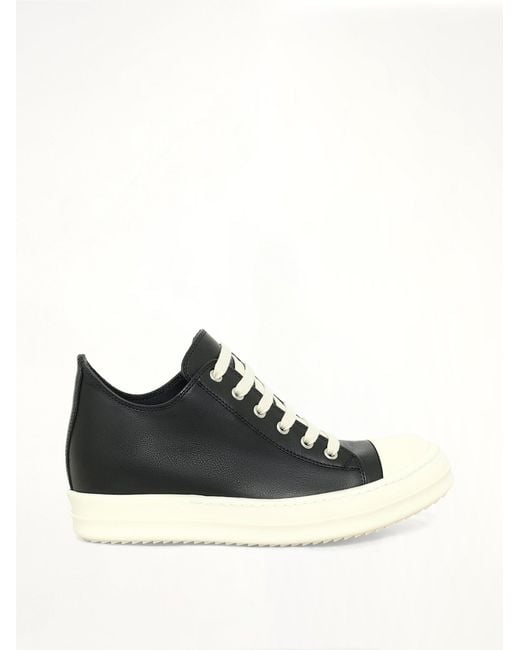 Rick Owens Black Low Sneaker