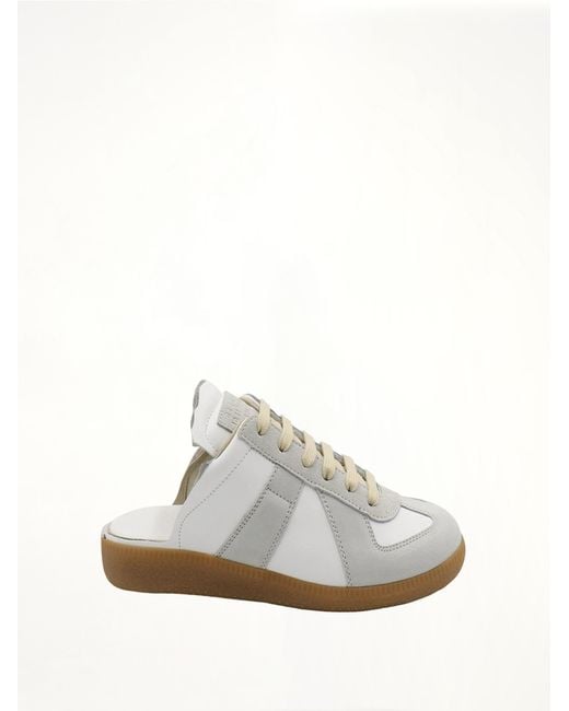 Maison Margiela White Replica Open Back Sneakers