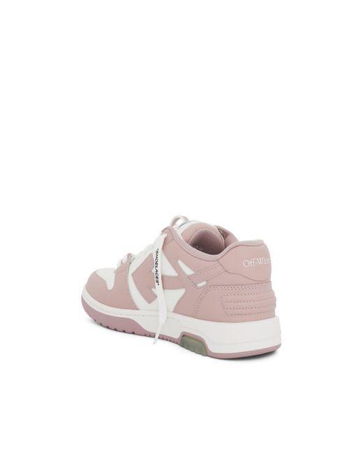 Off-White c/o Virgil Abloh Pink Off- Out Of Office Calf Leather Sneaker Colour, /, 100% Rubber
