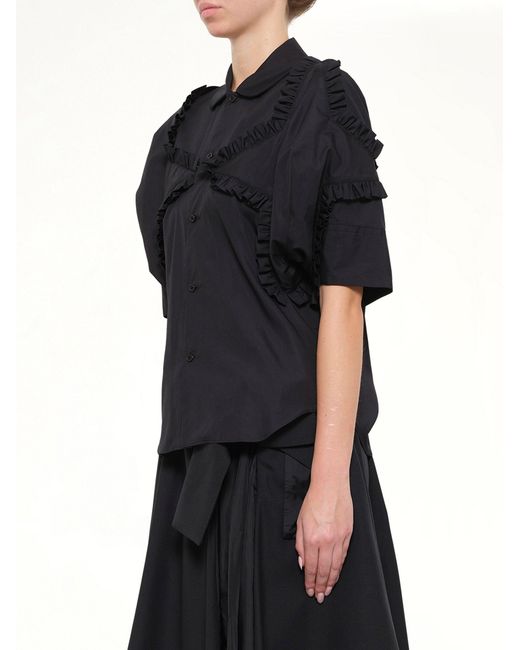Noir Kei Ninomiya Black Star Embroidery Shirt