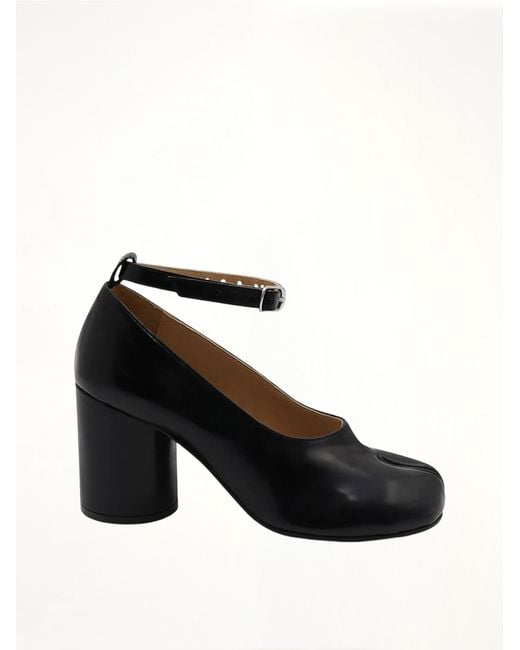 Maison Margiela Black Tabi Mary Jane Pumps