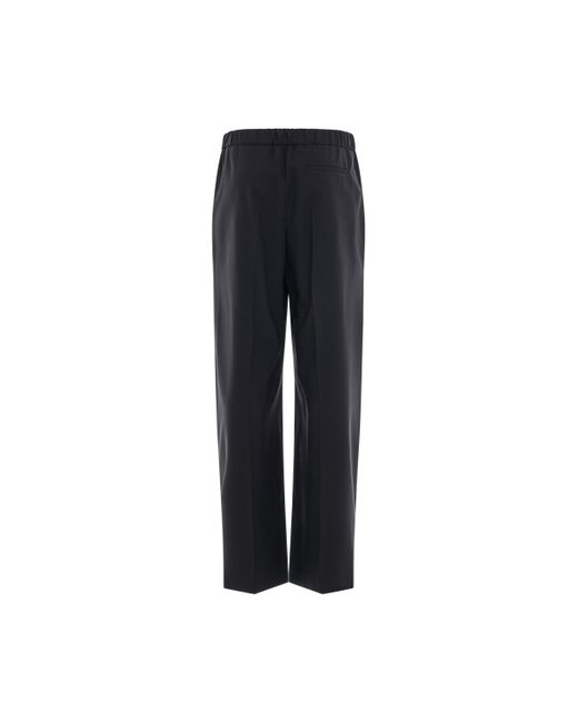 Loewe Blue Cut Out Trousers, Dark, 100% Cotton, Size: Medium