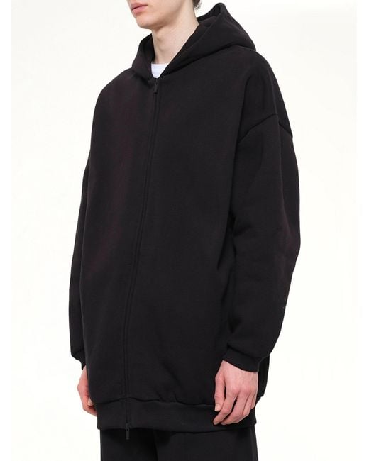 Fear Of God Black Property Lounge Long Zip Hoodie for men