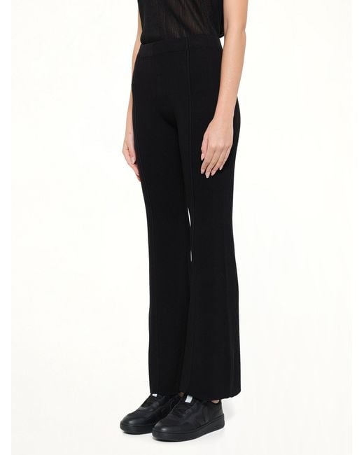 CFCL Black Soft Portrait Tight Flare Pants
