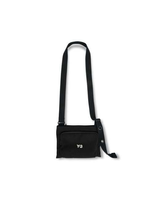 Y-3 Black Sachoche Bag, , 100% Recycled Polyester for men