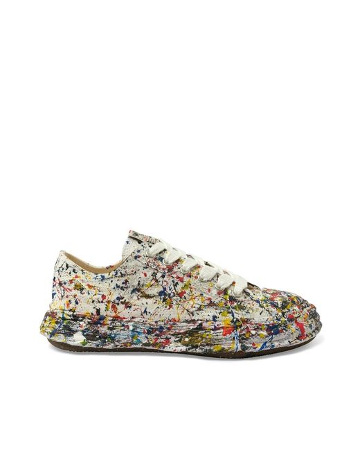 Maison Mihara Yasuhiro White Peterson 23 Og Paint Splatter Sneakers, 100% Cotton for men