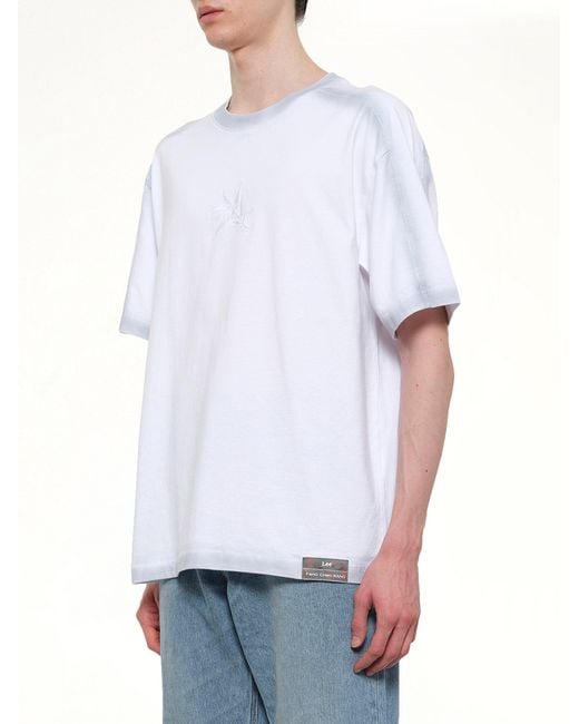Feng Chen Wang White Fcw X Lee T-Shirt for men