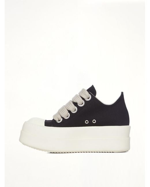 Rick Owens Black Mega Bumper Jumbolace Low Sneaks for men