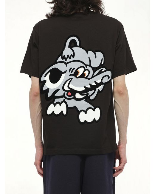 KENZO Black Verdy Collection Oversize T-Shirt, 100% Cotton, Size: Small for men