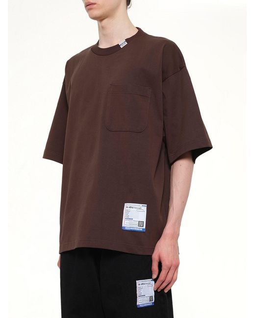 Maison Mihara Yasuhiro Brown Instrumental Heavy Weight Pocket T-Shirt for men