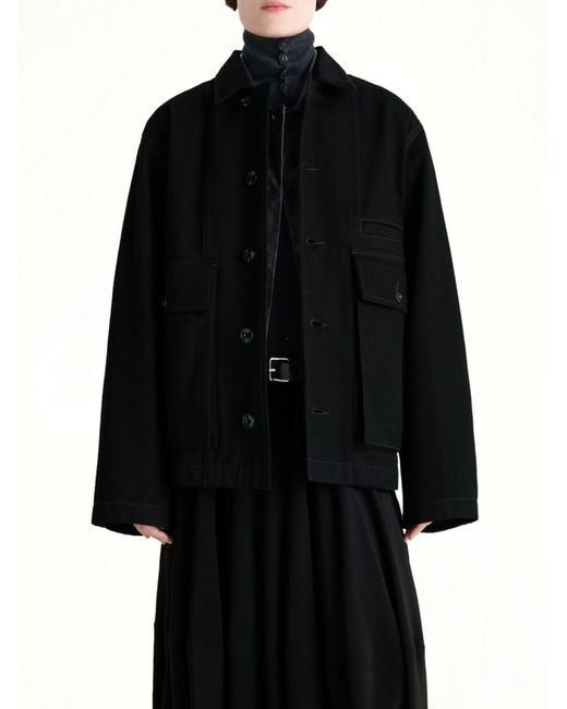 Lemaire Black Boxy Jacket