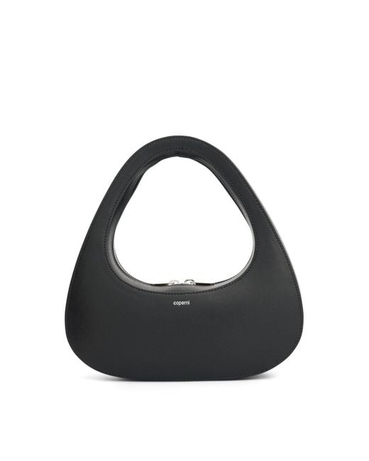Coperni Black Baguette Swipe Bag, 100% Calf Leather