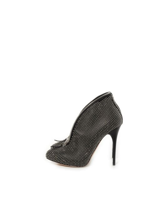 Alexander McQueen Gray Scarpa Pelle Shoes, 100% Leather