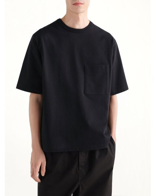 Lemaire Black Boxy T-Shirt for men