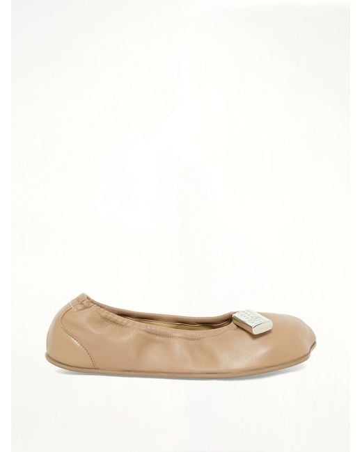 MM6 by Maison Margiela Natural Lock Ballet Shoe