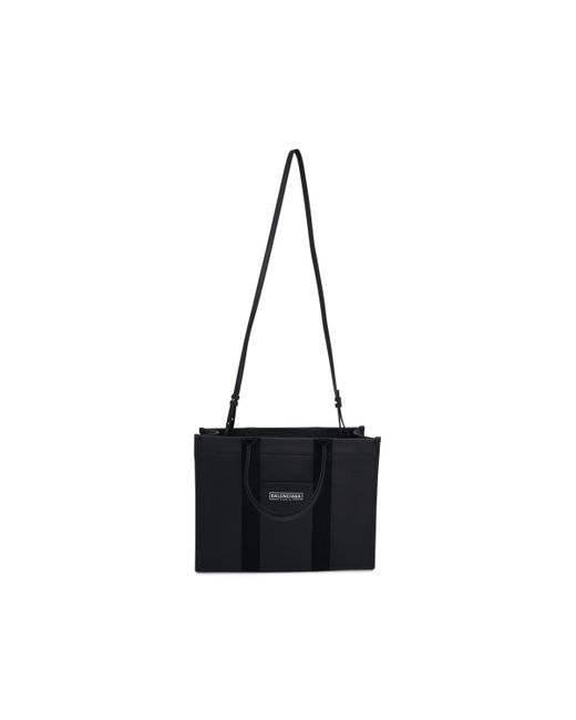 Balenciaga Black Logo Tote Shoulder Bag, , 100% Leather