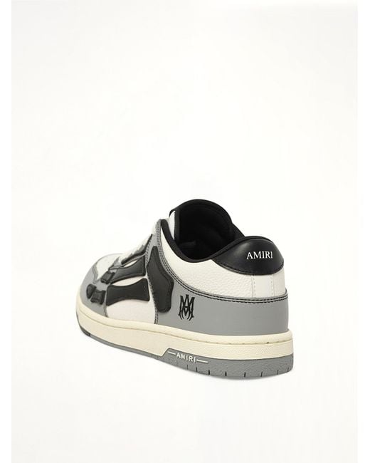 Amiri White Varsity Skel Top Low for men