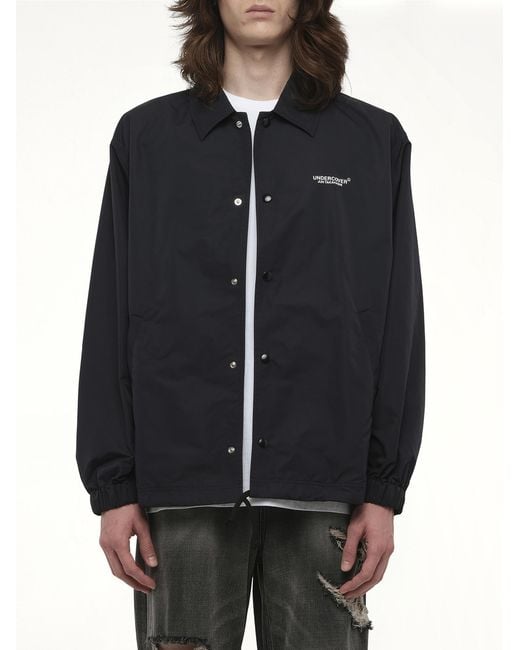 Undercover Blue Coach Jacket for men