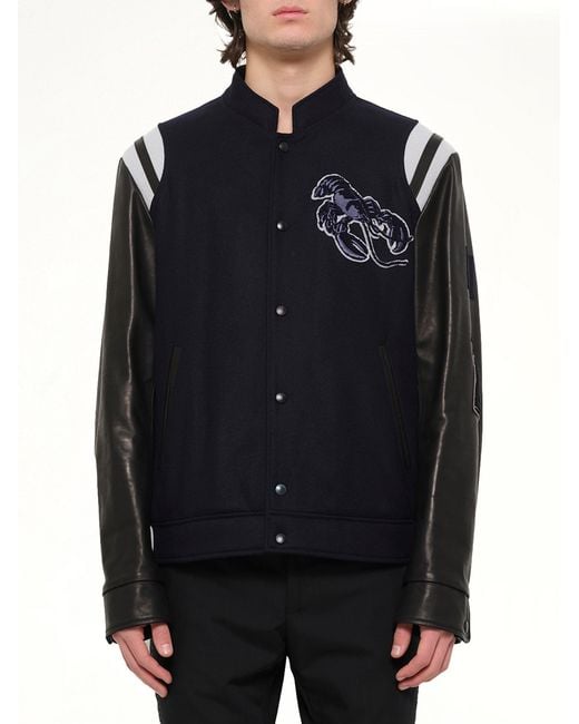 Lanvin Blue Baseball Jacket for men