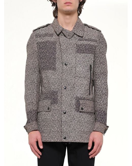 Lanvin Gray Washed Safari Jacket for men