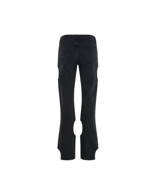 Off-White c/o Virgil Abloh Black Off- Meteor Jeans, , 100% Cotton