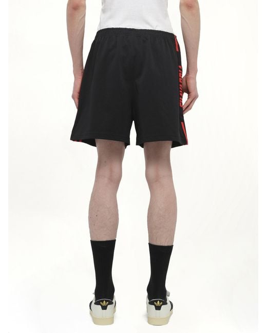 Willy Chavarria Men's Black X Adidas X Chavarria Gym Shorts, 100