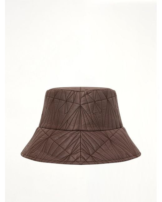 Rick Owens Brown X Moncler Padded Bucket Hat for men