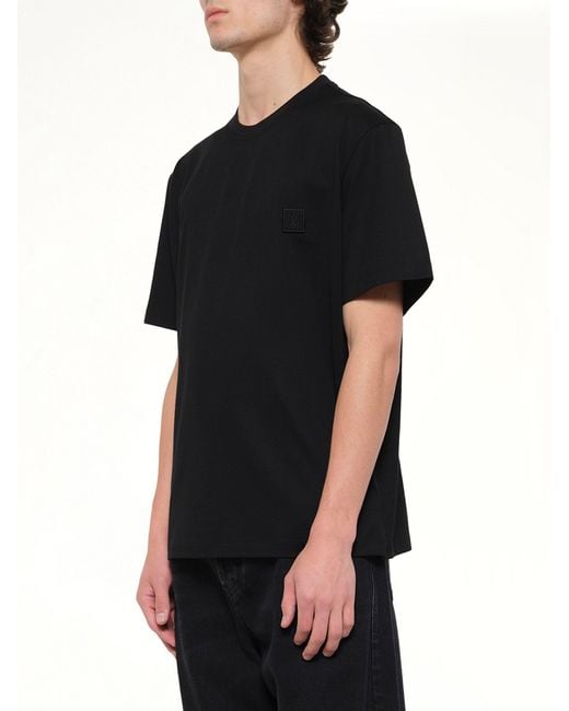 Wooyoungmi Black Flower Back Print T-Shirt for men