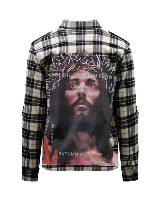 Ih Nom Uh Nit Multicolor Jesus Shirt, 100% Polyester, Size: Medium for men