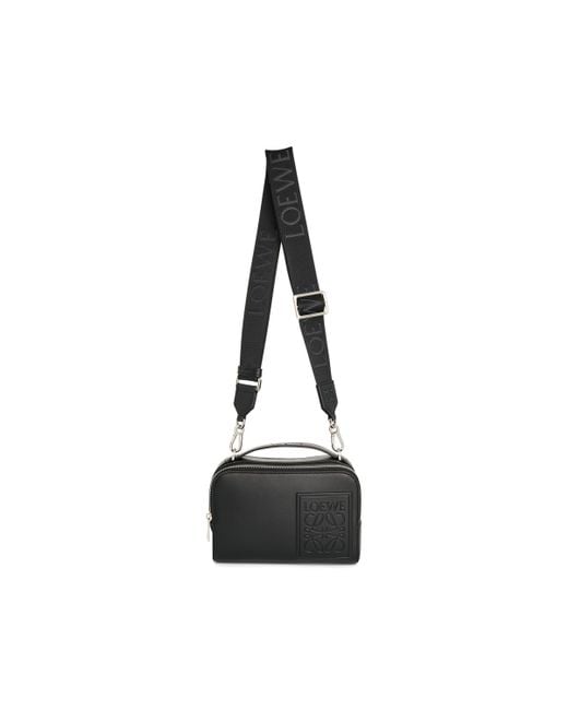 Loewe Black Mini Camera Crossbody Bag, , 100% Satin Calf for men