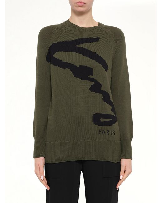 KENZO Green Crew Neck