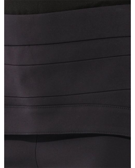 Givenchy Black Layered Skirt Pants With Zip