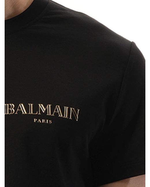 Balmain Black Vintage Gel T-Shirt for men