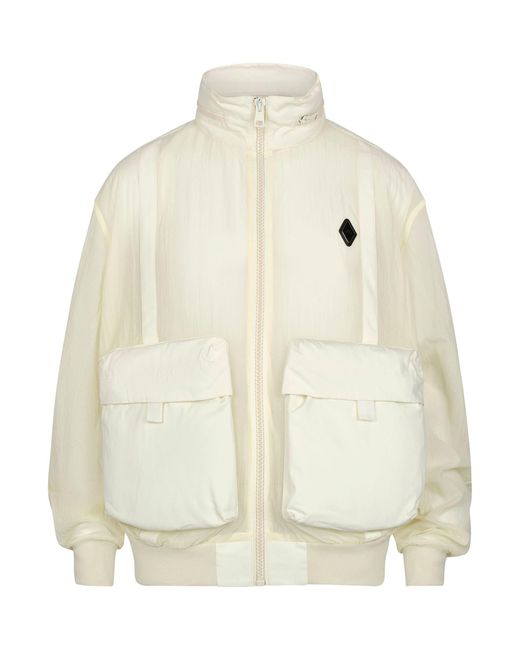 A_COLD_WALL* White Filament Bomber Jacket, 100% Nylon, Size: Large for men
