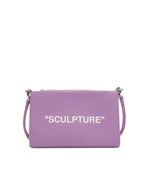 Off-White c/o Virgil Abloh Purple Black Pouch Quote In Lilac/white