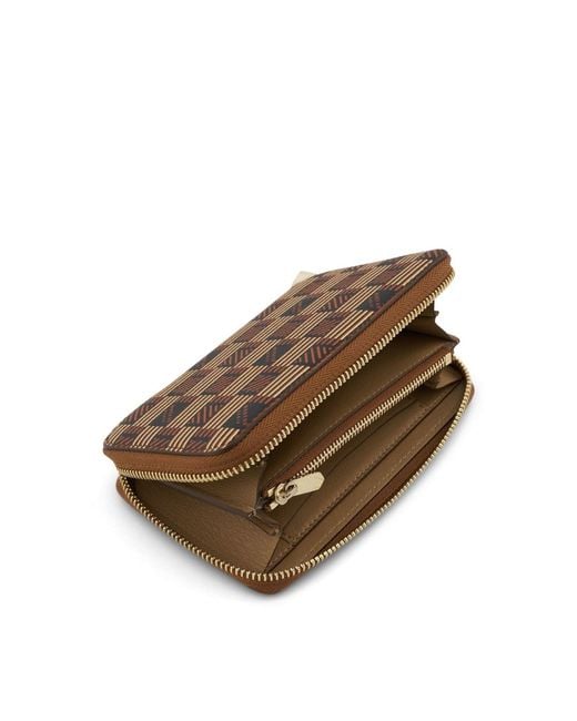 Moreau Brown Continental Zip Wallet, 100% Leather