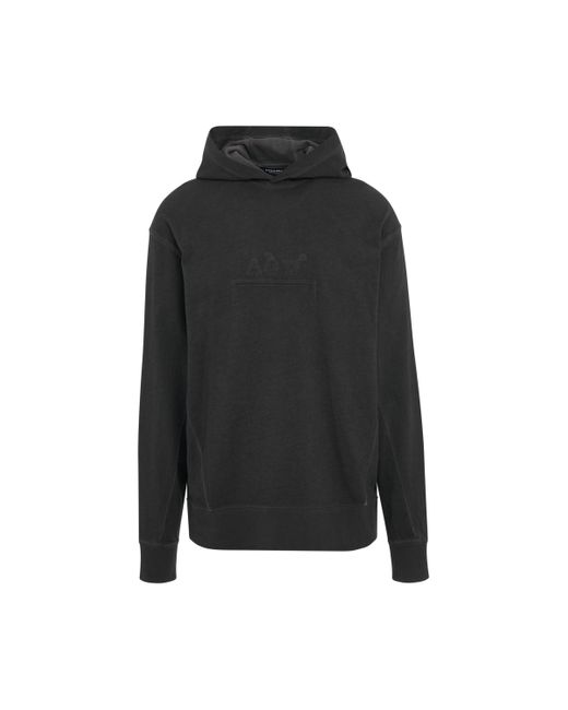 A_COLD_WALL* Black Dissolve Dye Hoodie, Long Sleeves, , 100% Cotton, Size: Medium for men