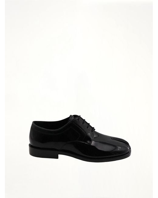 Maison Margiela Black Tabi Lace-Ups Shoes