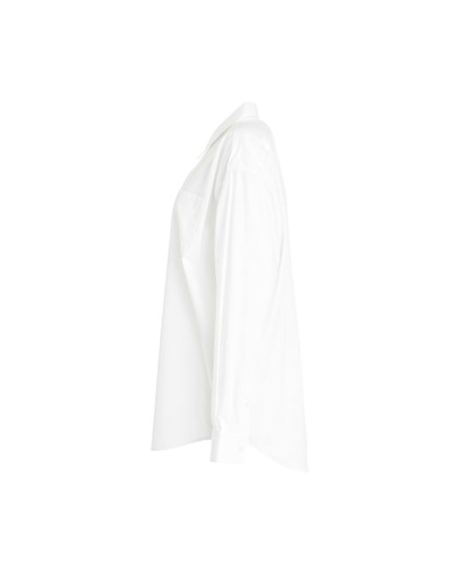 Helmut Lang White Oversized Shirt, Long Sleeves, , 100% Cotton