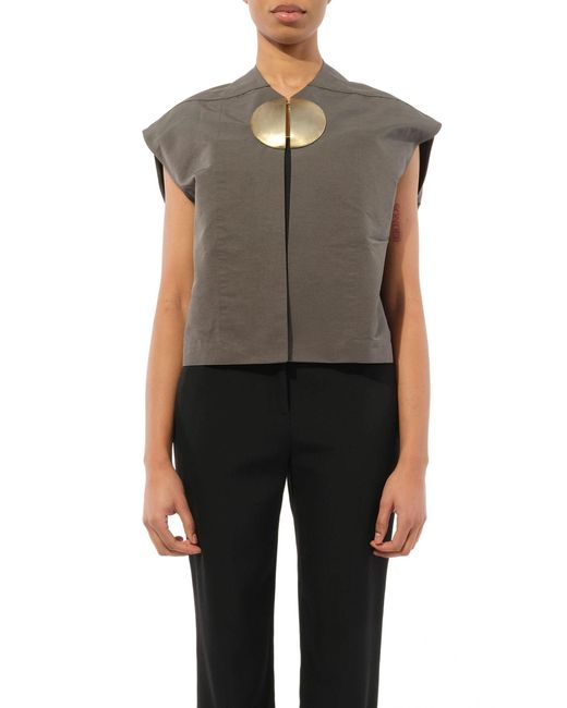 Rick Owens Black Jacket, 100% Leather