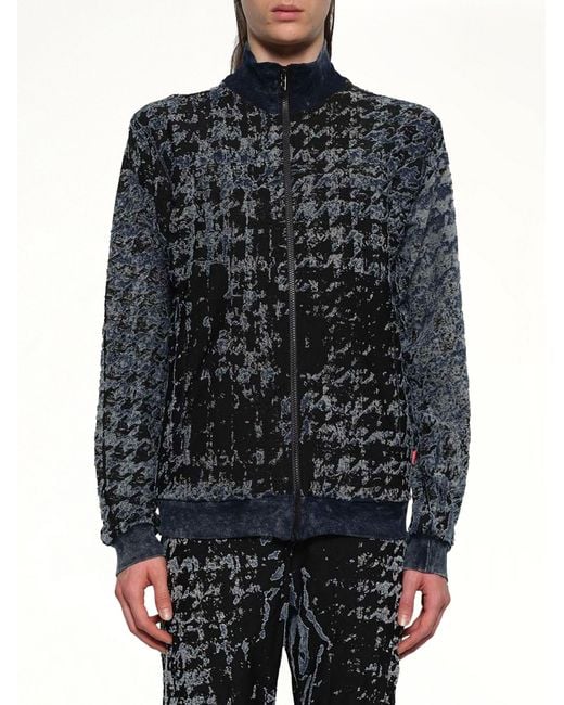 DIESEL Gray Corr Track Jacket for men